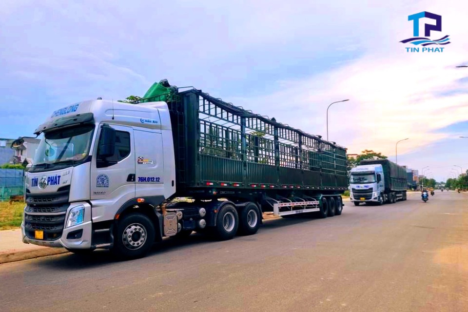 Xe Container Thùng Bạt