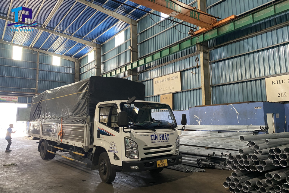 Xe tải loại nhỏ tại chành xe Vũng Tàu có kích thước và trọng tải từ 1 đến 2 tấn
