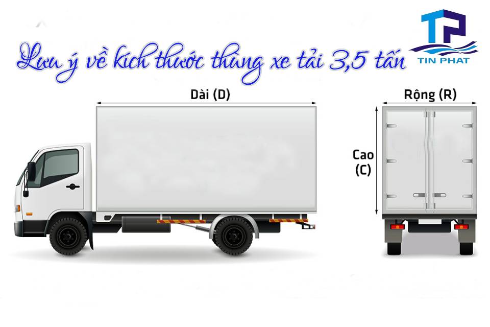 kích thước thùng xe tải 3.5 tấn