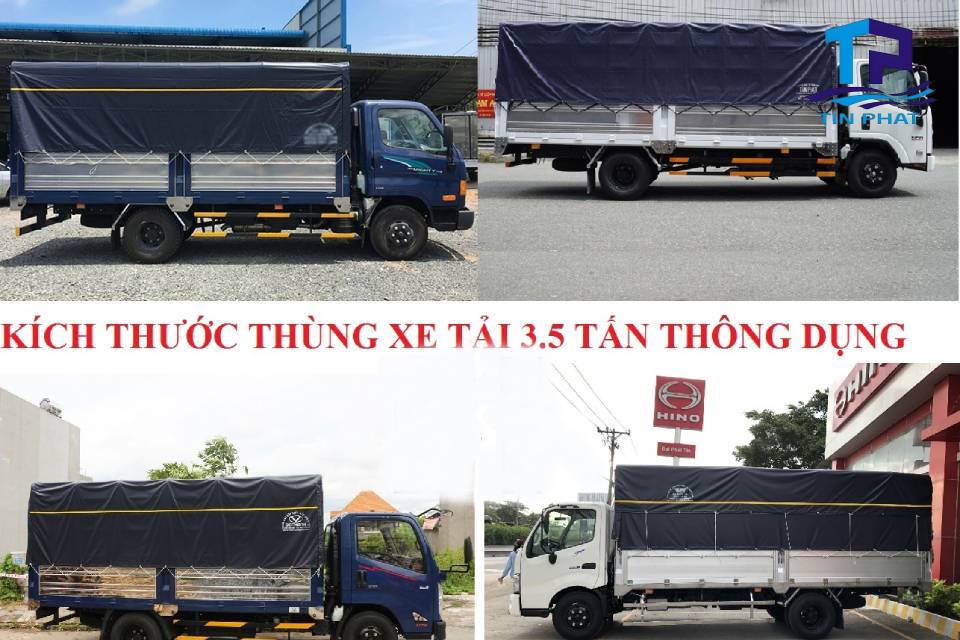 Kích thước thùng xe tải 3.5 tấn