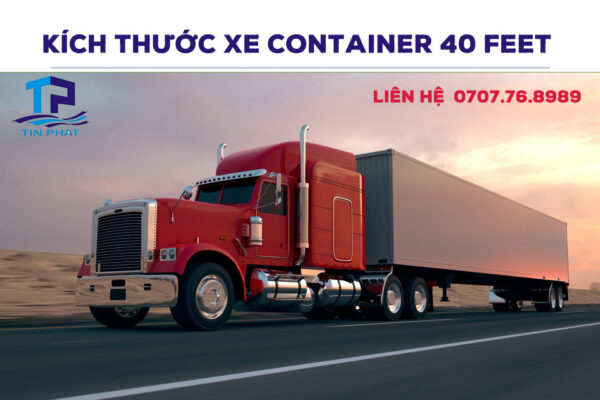 Các kích thước xe container tiêu chuẩn cho vận chuyển hàng hóa