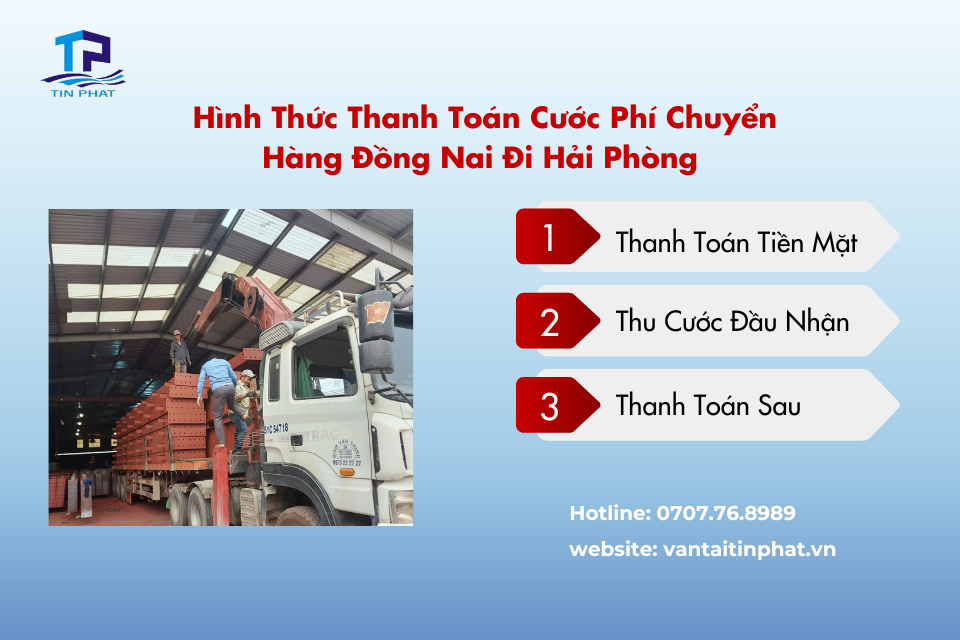 Xe Đồng Nai đi Hải Phòng cung cấp nhiều phương thức thanh toán linh hoạt